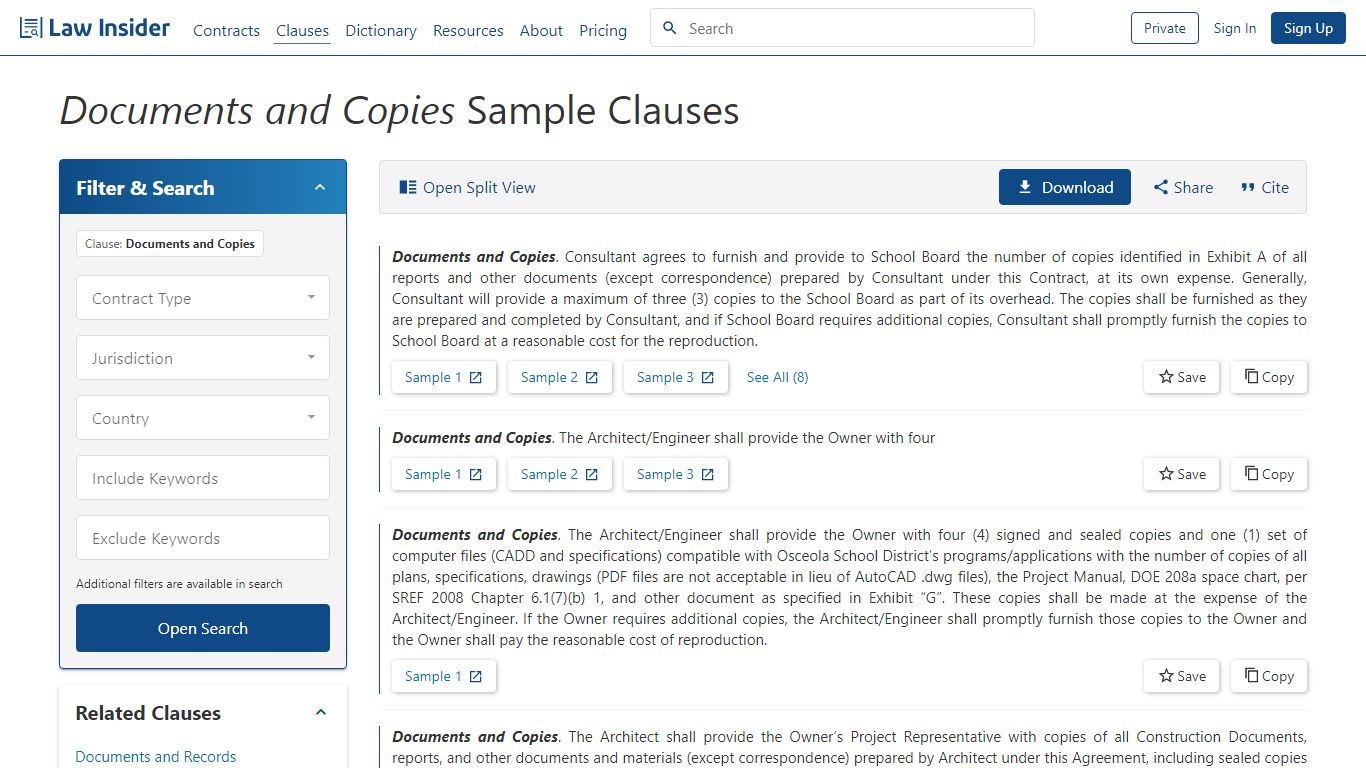Documents and Copies Sample Clauses | Law Insider